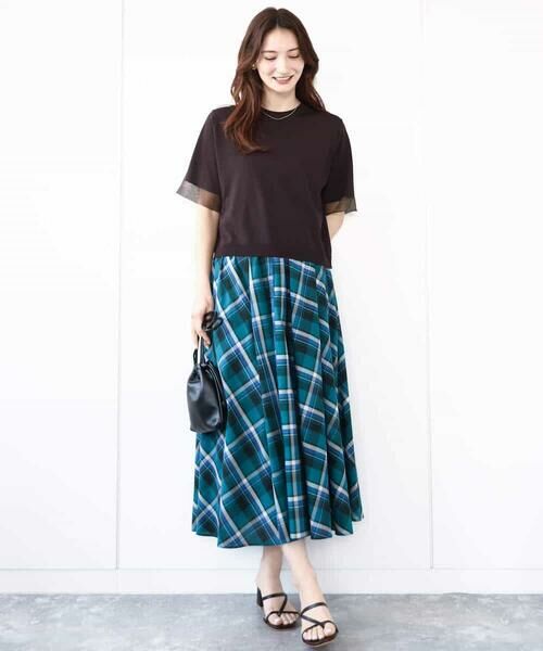 MK MICHEL KLEIN / エムケーミッシェルクラン ニット・セーター | 袖シアークロップドニット/接触冷感/UVカット/洗える | 詳細2