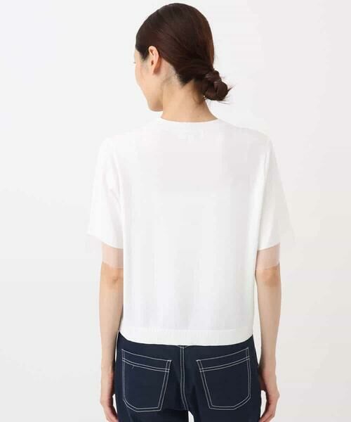 MK MICHEL KLEIN / エムケーミッシェルクラン ニット・セーター | 袖シアークロップドニット/接触冷感/UVカット/洗える | 詳細21