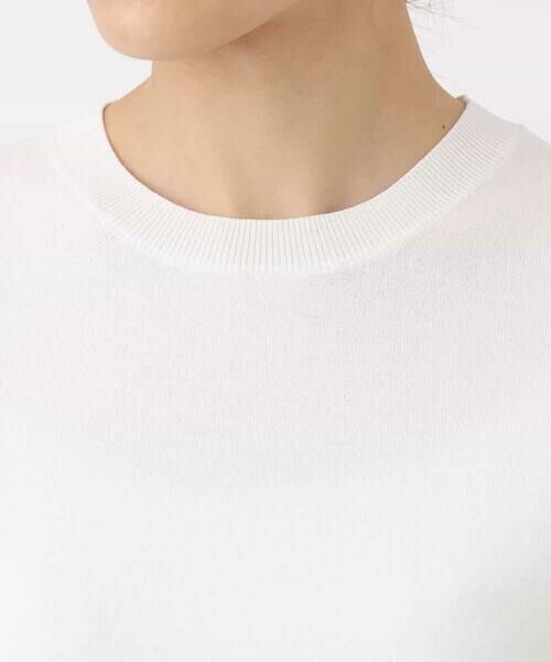 MK MICHEL KLEIN / エムケーミッシェルクラン ニット・セーター | 袖シアークロップドニット/接触冷感/UVカット/洗える | 詳細22