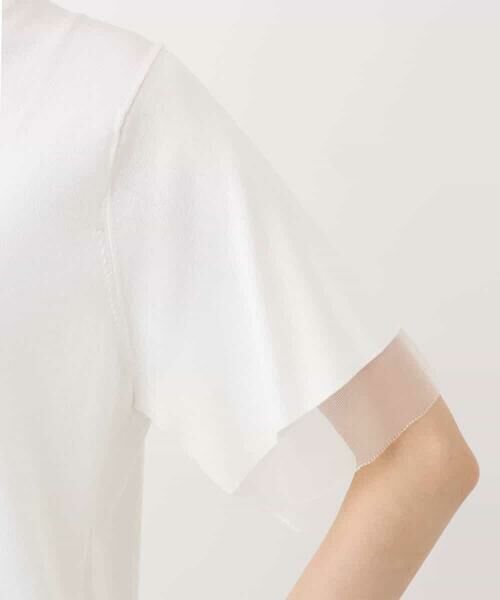 MK MICHEL KLEIN / エムケーミッシェルクラン ニット・セーター | 袖シアークロップドニット/接触冷感/UVカット/洗える | 詳細23