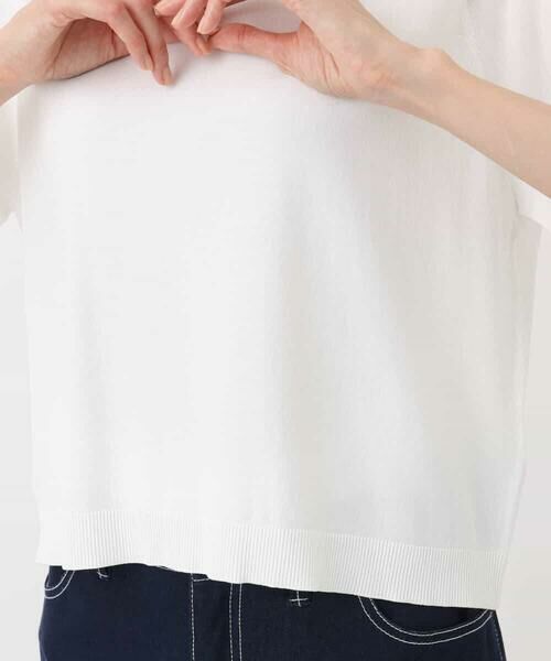 MK MICHEL KLEIN / エムケーミッシェルクラン ニット・セーター | 袖シアークロップドニット/接触冷感/UVカット/洗える | 詳細25