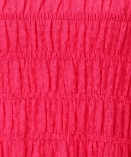 MK MICHEL KLEIN / エムケーミッシェルクラン ニット・セーター | シャーリングボーダー五分袖ニット/洗える | 詳細30