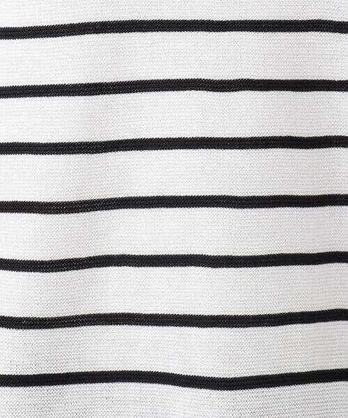 MK MICHEL KLEIN / エムケーミッシェルクラン ニット・セーター | Vネックボーダー柄ニット/UVカット/洗える | 詳細29