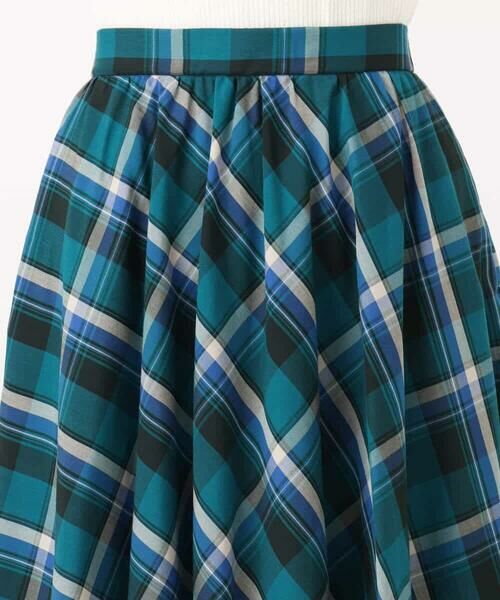 MK MICHEL KLEIN / エムケーミッシェルクラン ロング・マキシ丈スカート | チェック柄サーキュラースカート/洗える | 詳細20