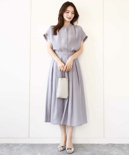 MK MICHEL KLEIN / エムケーミッシェルクラン ロング・マキシ丈スカート | ウエストタックシアースカート/洗える | 詳細16