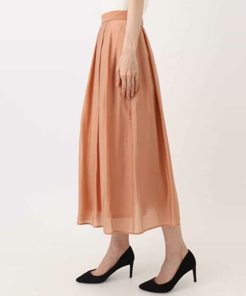 MK MICHEL KLEIN / エムケーミッシェルクラン ロング・マキシ丈スカート | ウエストタックシアースカート/洗える | 詳細27