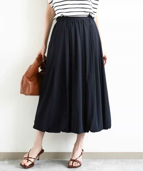 MK MICHEL KLEIN / エムケーミッシェルクラン ロング・マキシ丈スカート | バルーンシルエットスカート/UVカット/接触冷感/洗える | 詳細1