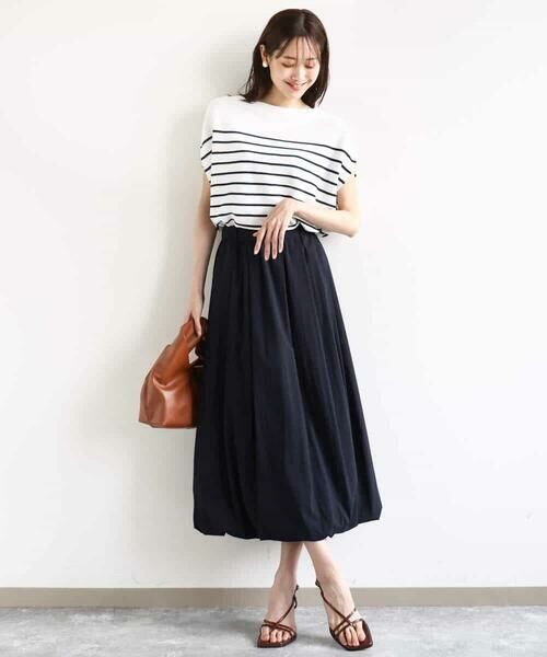 MK MICHEL KLEIN / エムケーミッシェルクラン ロング・マキシ丈スカート | バルーンシルエットスカート/UVカット/接触冷感/洗える | 詳細4