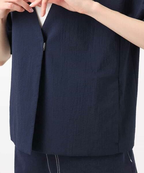 MK MICHEL KLEIN / エムケーミッシェルクラン ノーカラージャケット | ハーフスリーブジャケット/撥水/UVカット/洗える | 詳細18