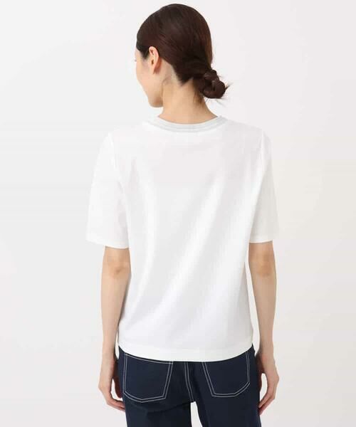 MK MICHEL KLEIN / エムケーミッシェルクラン カットソー | ラメ入りネックデザインTシャツ/接触冷感/洗える | 詳細18