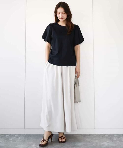 MK MICHEL KLEIN / エムケーミッシェルクラン カットソー | バルーンスリーブカットソー/接触冷感/洗える | 詳細2