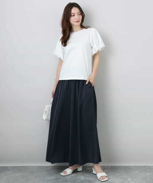 MK MICHEL KLEIN / エムケーミッシェルクラン カットソー | バルーンスリーブカットソー/接触冷感/洗える | 詳細7