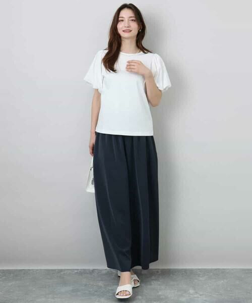 MK MICHEL KLEIN / エムケーミッシェルクラン カットソー | バルーンスリーブカットソー/接触冷感/洗える | 詳細8