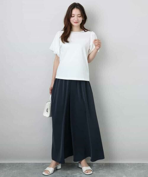 MK MICHEL KLEIN / エムケーミッシェルクラン カットソー | バルーンスリーブカットソー/接触冷感/洗える | 詳細9