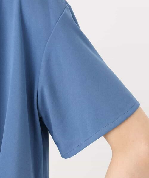 MK MICHEL KLEIN / エムケーミッシェルクラン カットソー | タックヘムデザインVネックカットソー/接触冷感/UVカット/洗える | 詳細17