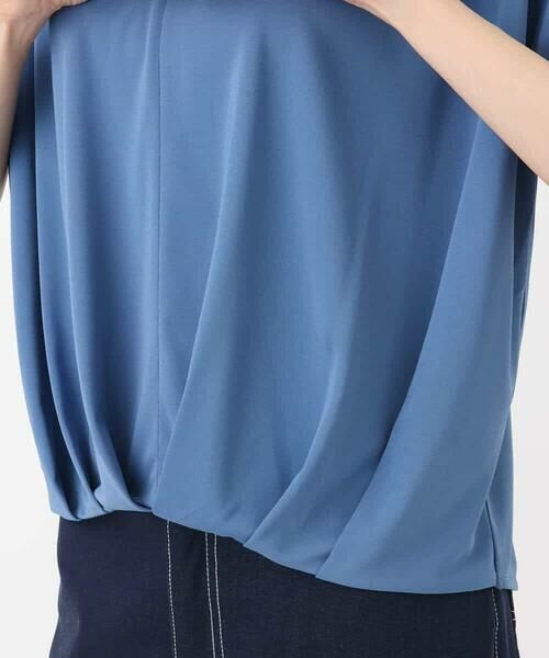 MK MICHEL KLEIN / エムケーミッシェルクラン カットソー | タックヘムデザインVネックカットソー/接触冷感/UVカット/洗える | 詳細18