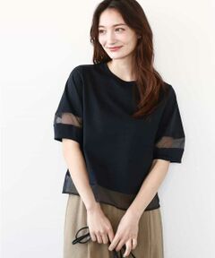 MK MICHEL  / エムケーミッシェルクラン ポコポコシアーカットソー/洗える MK MICHEL KLEIN｜ポコポコシアーカットソー/洗える | Rakuten