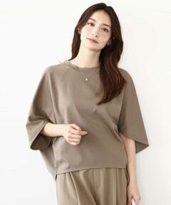 MK MICHEL KLEIN / エムケーミッシェルクラン カットソー | ドルマンスリーブカットソー/接触冷感/UVカット/洗える