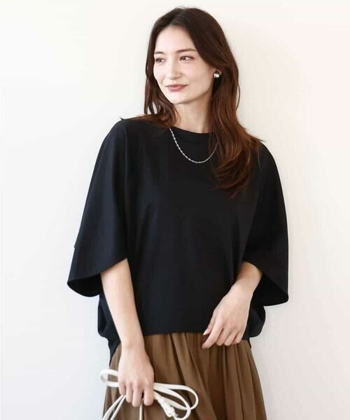 MK MICHEL KLEIN / エムケーミッシェルクラン カットソー | ドルマンスリーブカットソー/接触冷感/UVカット/洗える | 詳細16