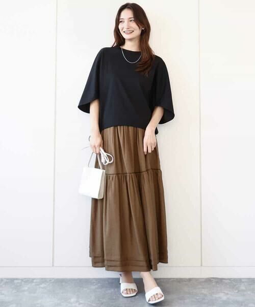 MK MICHEL KLEIN / エムケーミッシェルクラン カットソー | ドルマンスリーブカットソー/接触冷感/UVカット/洗える | 詳細17