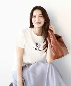MK MICHEL KLEIN / エムケーミッシェルクラン カットソー | ベーシックロゴTシャツ/洗える