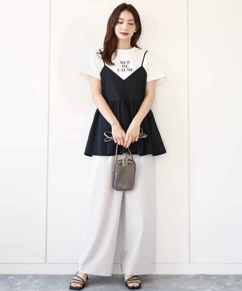 MK MICHEL KLEIN / エムケーミッシェルクラン カットソー | ベーシックロゴTシャツ/洗える | 詳細13