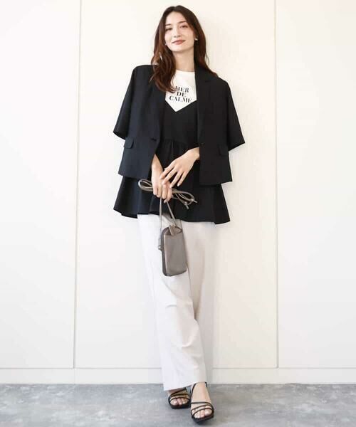 MK MICHEL KLEIN / エムケーミッシェルクラン カットソー | ベーシックロゴTシャツ/洗える | 詳細16