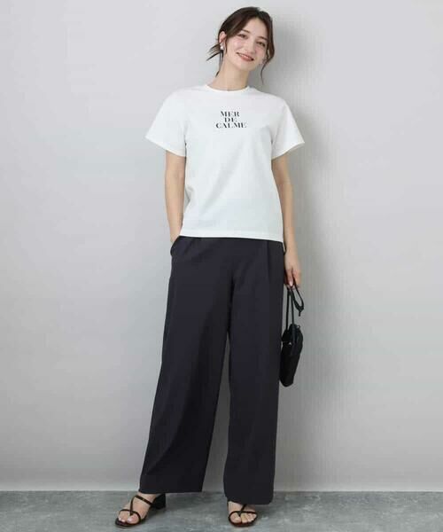 MK MICHEL KLEIN / エムケーミッシェルクラン カットソー | ベーシックロゴTシャツ/洗える | 詳細24