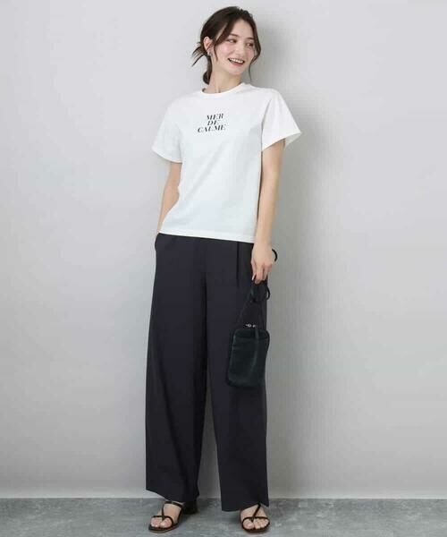 MK MICHEL KLEIN / エムケーミッシェルクラン カットソー | ベーシックロゴTシャツ/洗える | 詳細25