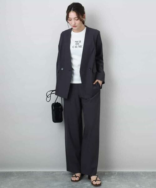 MK MICHEL KLEIN / エムケーミッシェルクラン カットソー | ベーシックロゴTシャツ/洗える | 詳細28