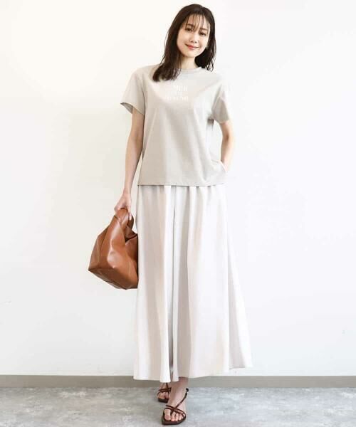 MK MICHEL KLEIN / エムケーミッシェルクラン カットソー | ベーシックロゴTシャツ/洗える | 詳細3