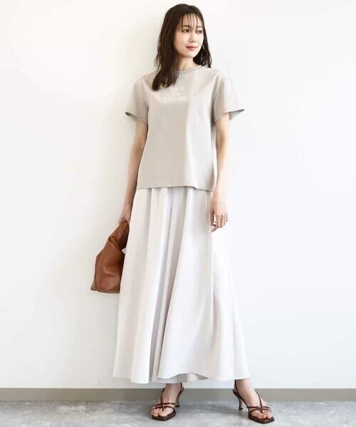 MK MICHEL KLEIN / エムケーミッシェルクラン カットソー | ベーシックロゴTシャツ/洗える | 詳細4