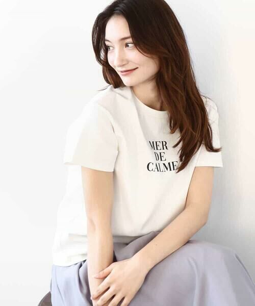 MK MICHEL KLEIN / エムケーミッシェルクラン カットソー | ベーシックロゴTシャツ/洗える | 詳細5