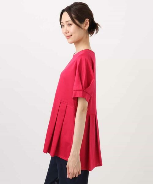 MK MICHEL KLEIN / エムケーミッシェルクラン カットソー | タックディティールカットソー/接触冷感/洗える | 詳細16