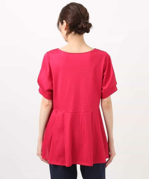 MK MICHEL KLEIN / エムケーミッシェルクラン カットソー | タックディティールカットソー/接触冷感/洗える | 詳細17