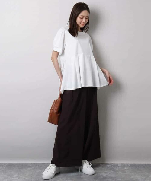 MK MICHEL KLEIN / エムケーミッシェルクラン カットソー | タックディティールカットソー/接触冷感/洗える | 詳細3