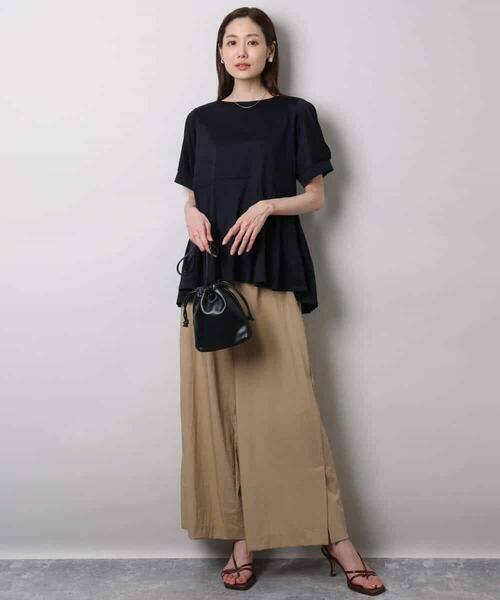 MK MICHEL KLEIN / エムケーミッシェルクラン カットソー | タックディティールカットソー/接触冷感/洗える | 詳細7