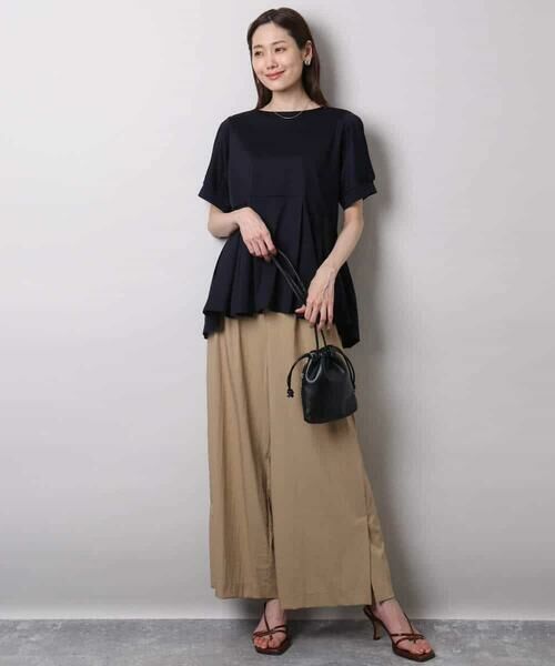 MK MICHEL KLEIN / エムケーミッシェルクラン カットソー | タックディティールカットソー/接触冷感/洗える | 詳細8