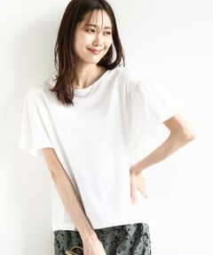 MK MICHEL KLEIN / エムケーミッシェルクラン カットソー | フレアースリーブ天竺カットソー/接触冷感/洗える