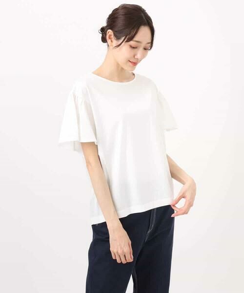 MK MICHEL KLEIN / エムケーミッシェルクラン カットソー | フレアースリーブ天竺カットソー/接触冷感/洗える | 詳細21