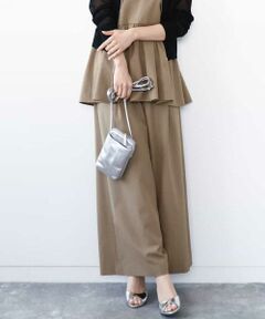 MK MICHEL KLEIN / エムケーミッシェルクラン その他パンツ | ドライリネンライクワイドパンツ/洗える