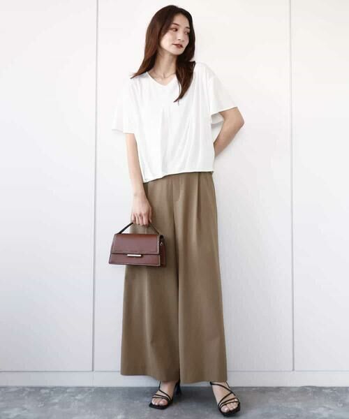 MK MICHEL KLEIN / エムケーミッシェルクラン その他パンツ | ドライリネンライクワイドパンツ/洗える | 詳細16