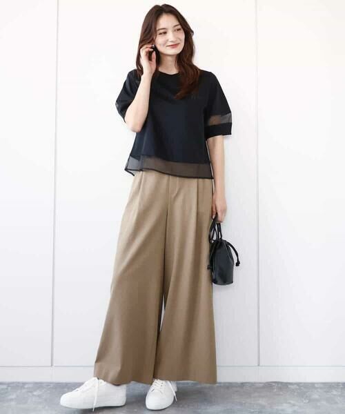 MK MICHEL KLEIN / エムケーミッシェルクラン その他パンツ | ドライリネンライクワイドパンツ/洗える | 詳細20