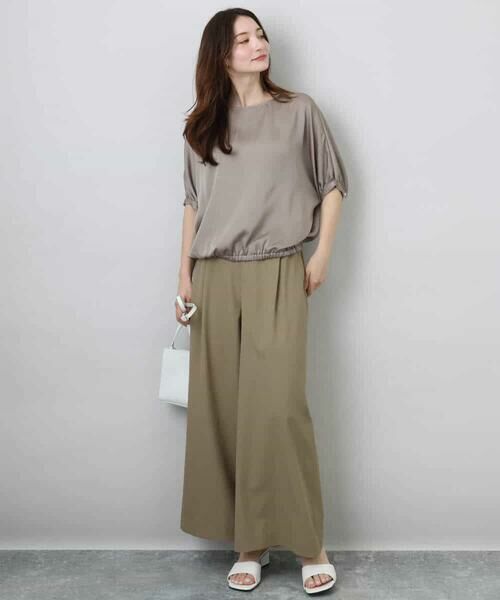 MK MICHEL KLEIN / エムケーミッシェルクラン その他パンツ | ドライリネンライクワイドパンツ/洗える | 詳細29