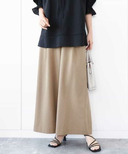 MK MICHEL KLEIN / エムケーミッシェルクラン その他パンツ | ドライリネンライクワイドパンツ/洗える | 詳細6