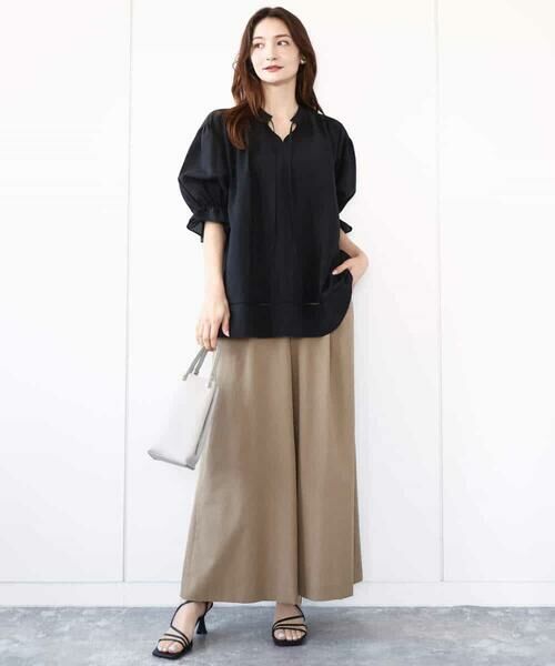 MK MICHEL KLEIN / エムケーミッシェルクラン その他パンツ | ドライリネンライクワイドパンツ/洗える | 詳細7