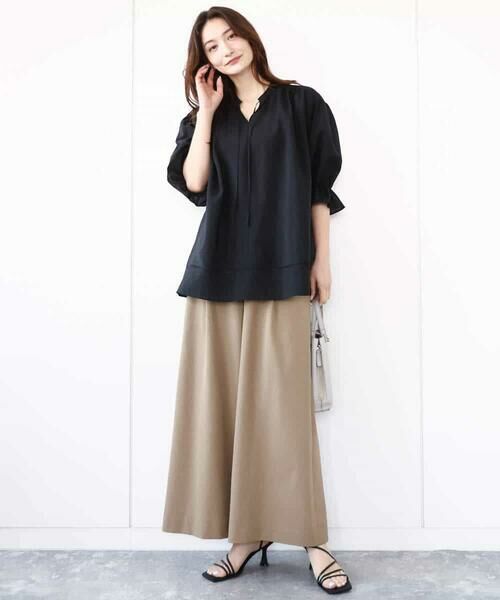 MK MICHEL KLEIN / エムケーミッシェルクラン その他パンツ | ドライリネンライクワイドパンツ/洗える | 詳細8