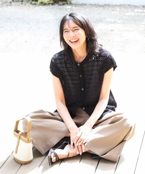 MK MICHEL KLEIN / エムケーミッシェルクラン チノ・ワークパンツ | サイドスリットセミワイドパンツ/洗える | 詳細23