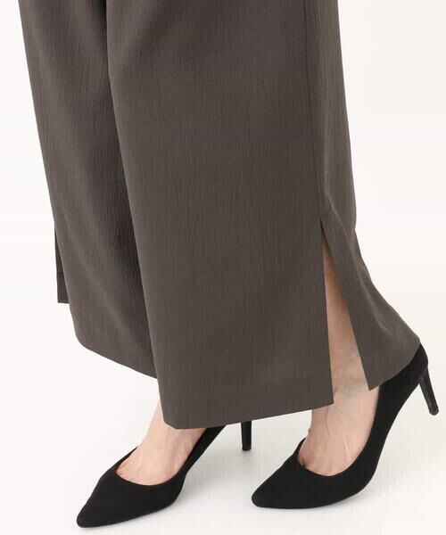 MK MICHEL KLEIN / エムケーミッシェルクラン チノ・ワークパンツ | サイドスリットセミワイドパンツ/洗える | 詳細30