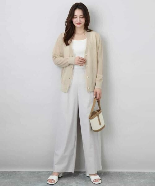 MK MICHEL KLEIN / エムケーミッシェルクラン その他パンツ | ワイドストレート ストレッチプルオンパンツ/洗える | 詳細18